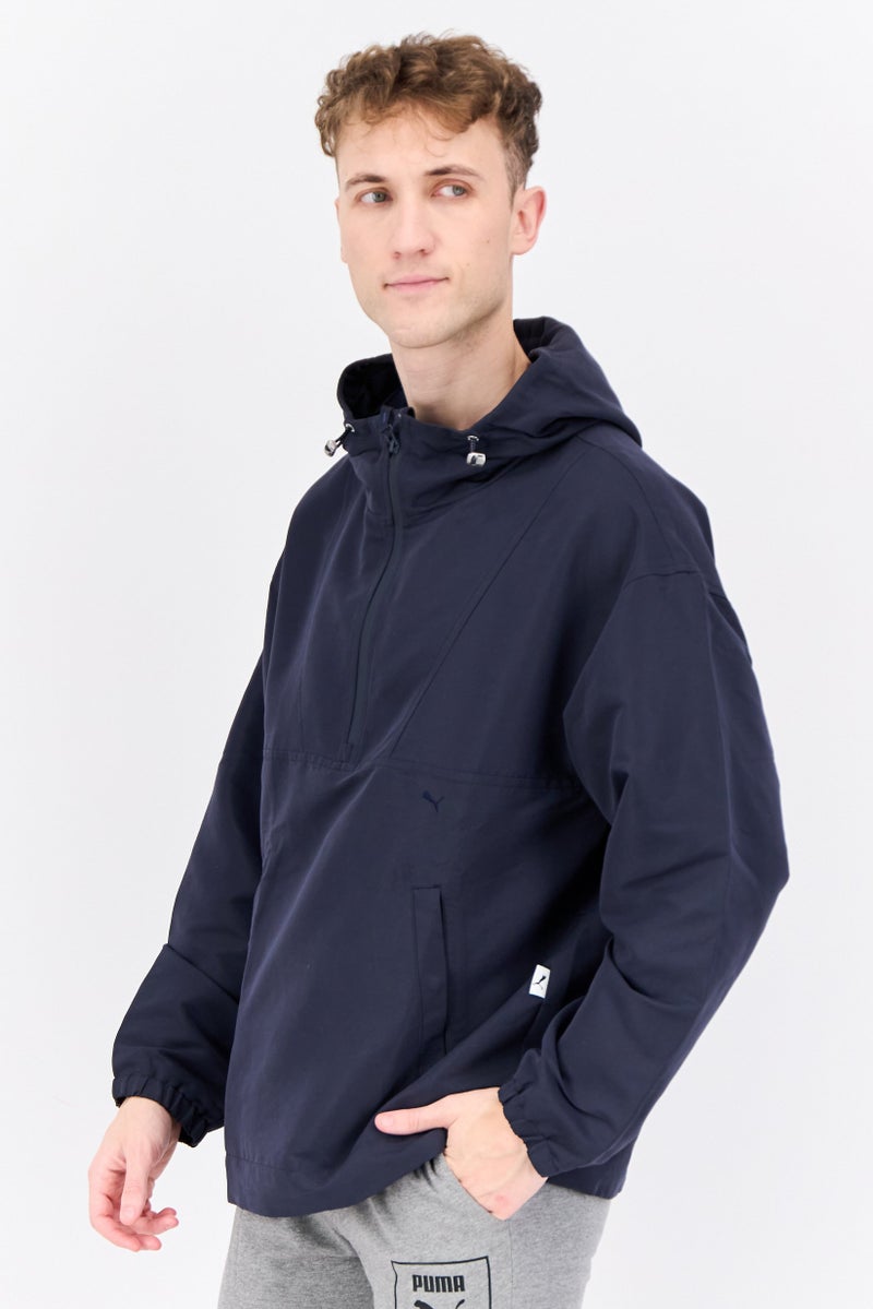 PUMA جاكيت رياضي للرجال بفتحة نصفية، ليلي فارسي - Image 2